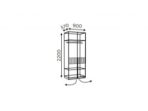 Шкаф двухдверный Моника мод.7 и мод.10.1 в Троицке - troick.mebel74.com | фото 2