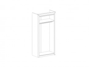 Шкаф двухдверный в спальню Соренто Дуб стирлинг в Троицке - troick.mebel74.com | фото 2