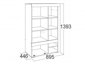 Шкаф комбинированный низкий Ольга 19 в Троицке - troick.mebel74.com | фото 2