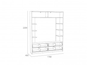 Шкаф комбинированный Оттавия НМ 014.65 Белый Фасадный в Троицке - troick.mebel74.com | фото 2