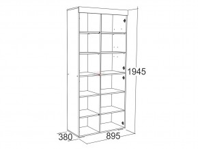 Шкаф комбинированный высокий Ольга 19 в Троицке - troick.mebel74.com | фото 2