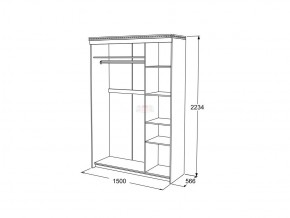 Шкаф купе 3-х дверный Ольга 13 в Троицке - troick.mebel74.com | фото 3