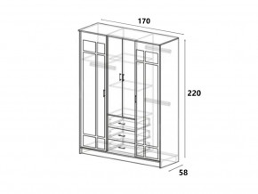 Шкаф купе Лорд венге-лоредо в Троицке - troick.mebel74.com | фото 2