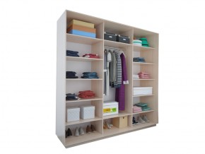 Шкаф-купе трехдверный №11 2100*600 в Троицке - troick.mebel74.com | фото 3