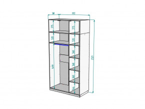 Шкаф Malta light H289 с антресолью HA3 Белый в Троицке - troick.mebel74.com | фото 2