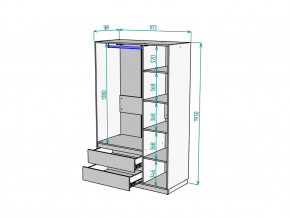 Шкаф Malta light H298 Белый в Троицке - troick.mebel74.com | фото 2