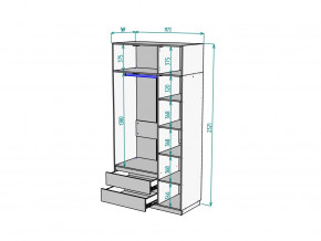 Шкаф Malta light H298 с антресолью HA3 Белый в Троицке - troick.mebel74.com | фото 2