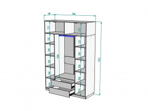 Шкаф Malta light H302 с антресолью HA4 Белый в Троицке - troick.mebel74.com | фото 2