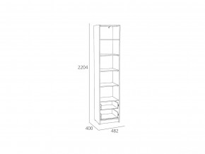 Шкаф-пенал Оттавия НМ 014.06 Белый Фасадный в Троицке - troick.mebel74.com | фото 2