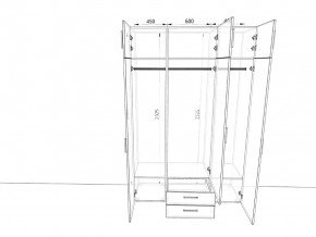 Шкаф распашной 1500А Антрацит в Троицке - troick.mebel74.com | фото 2