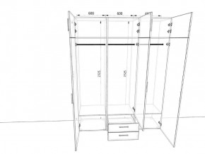 Шкаф распашной 1800А Антрацит в Троицке - troick.mebel74.com | фото 2