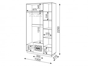 Шкаф с ящиками трехдверный М29 Тиффани в Троицке - troick.mebel74.com | фото 3