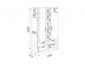 Шкаф трехсекционный Волкер модуль 2 в Троицке - troick.mebel74.com | фото 3