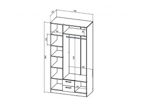 Шкаф трехстворчатый Коста-Рика в Троицке - troick.mebel74.com | фото 2