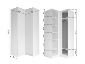 Шкаф угловой Мори МШУ 960.1 графит в Троицке - troick.mebel74.com | фото 2