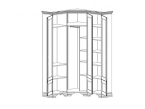 Шкаф угловой S320-SZFN5D Кентаки Белый в Троицке - troick.mebel74.com | фото 2