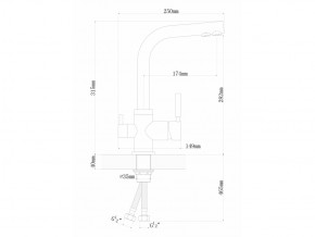 Смеситель Dr. Gans Акцент в Троицке - troick.mebel74.com | фото 2