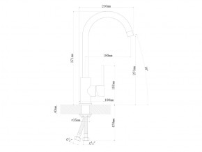 Смесители Florentina Альфа Нержавеющая сталь в Троицке - troick.mebel74.com | фото 2