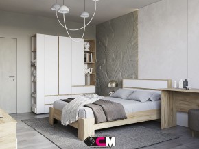 Спальня Хелен Дуб Крафт золотой/ Белый в Троицке - troick.mebel74.com | фото