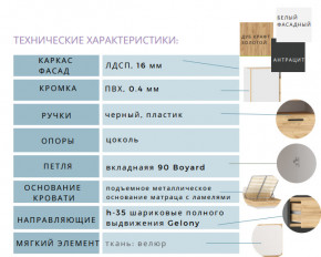 Спальня Оттавия Белый Фасадный в Троицке - troick.mebel74.com | фото 2