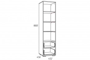 Стеллаж Лилу НМ 041.03 Птички в Троицке - troick.mebel74.com | фото 2