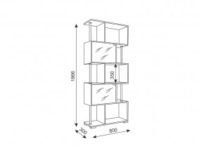 Стеллаж Style 4 Венге/Дуб млечный в Троицке - troick.mebel74.com | фото 3