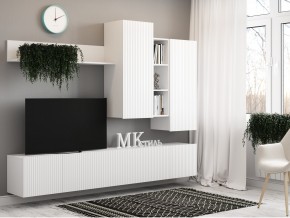 Стенка НМ-001 Сканди МДФ фасад белый в Троицке - troick.mebel74.com | фото