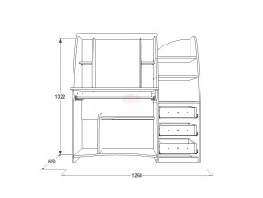 Стол компьютерный СК 1 венге/млечный дуб в Троицке - troick.mebel74.com | фото 3