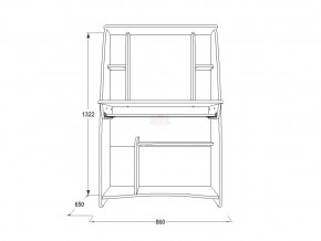 Стол компьютерный СК 3 млечный дуб в Троицке - troick.mebel74.com | фото 2