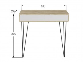 Стол-консоль Телфорд дуб сонома/белый в Троицке - troick.mebel74.com | фото 2