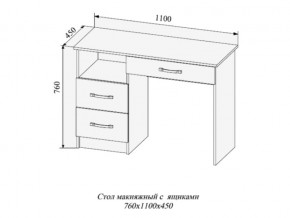 Стол макияжный Софи СМС1100.2 в Троицке - troick.mebel74.com | фото 2