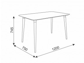 Стол обеденный Сканди 1 белый/светлый лак в Троицке - troick.mebel74.com | фото 2