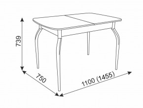 Стол обеденный Танго белый в Троицке - troick.mebel74.com | фото 3