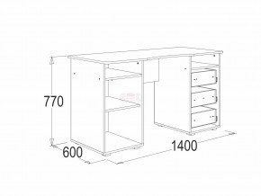 Стол письменный 3 Омега 16 в Троицке - troick.mebel74.com | фото 2