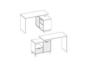 Стол письменный Эго Ст-2 белый глянец на ножках в Троицке - troick.mebel74.com | фото 2