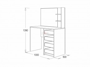 Стол туалетный Фант в Троицке - troick.mebel74.com | фото 2