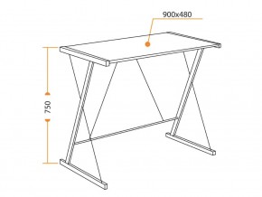 Стол WD-09 concrete в Троицке - troick.mebel74.com | фото 2