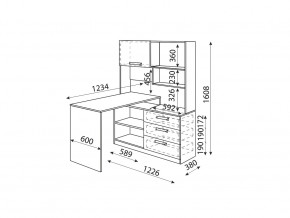 Стол угловой Дуглас Модуль №7 в Троицке - troick.mebel74.com | фото 2