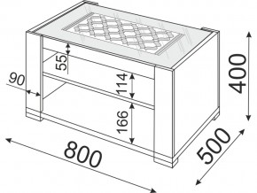 Столик журнальный Модуль 09 Тиффани в Троицке - troick.mebel74.com | фото 2