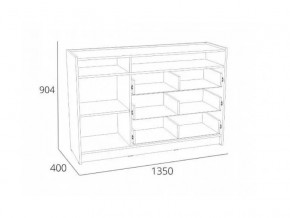 Тумба Оттавия НМ 011.59 Антрацит в Троицке - troick.mebel74.com | фото 2