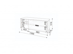 Тумба под ТВ Модуль 03 Мармарис в Троицке - troick.mebel74.com | фото 2