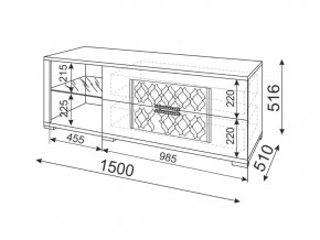 Тумба под ТВ Модуль 03 Тиффани в Троицке - troick.mebel74.com | фото 2