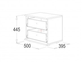 Тумба с 2-мя ящиками Ольга 14 в Троицке - troick.mebel74.com | фото 2