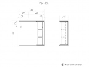 Зеркало Callao 700 в Троицке - troick.mebel74.com | фото 3